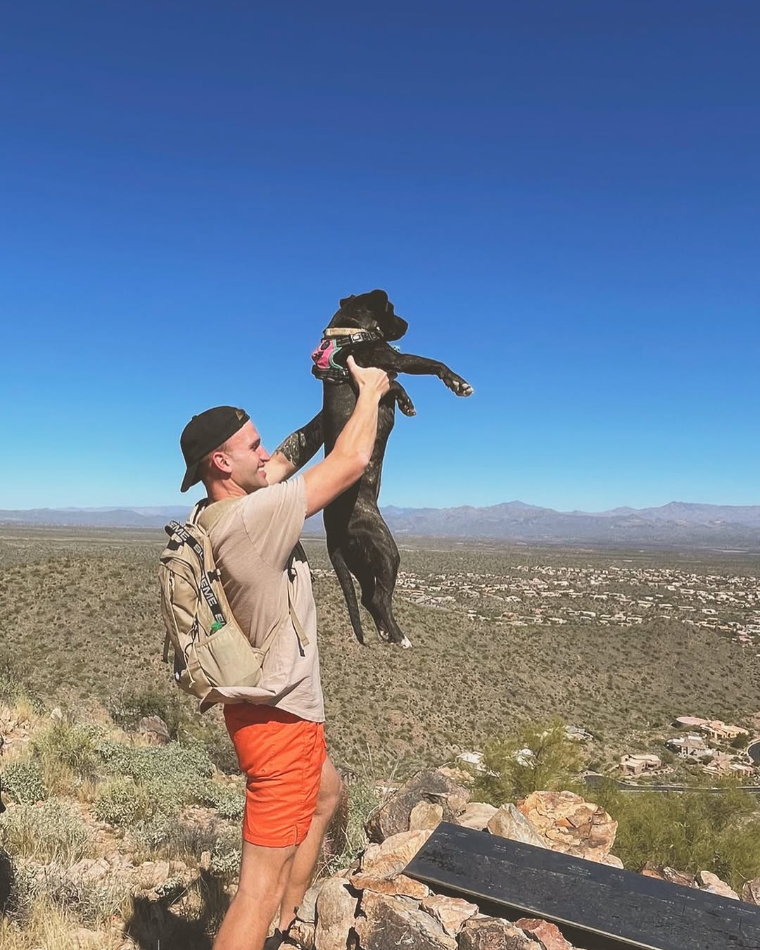 Caleb hiking in Adero Canyon, Arizona